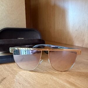Tom Ford Stephanie Sunglasses TF570 Gold Havana